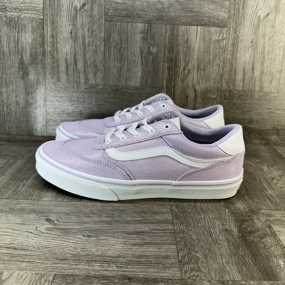 Vans Filmore Decon‎ Youth 6 Lavender Purple Glitter Sparkle Low Top NEW